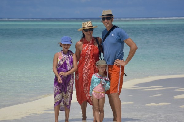 Wir vier Honeymoonisland