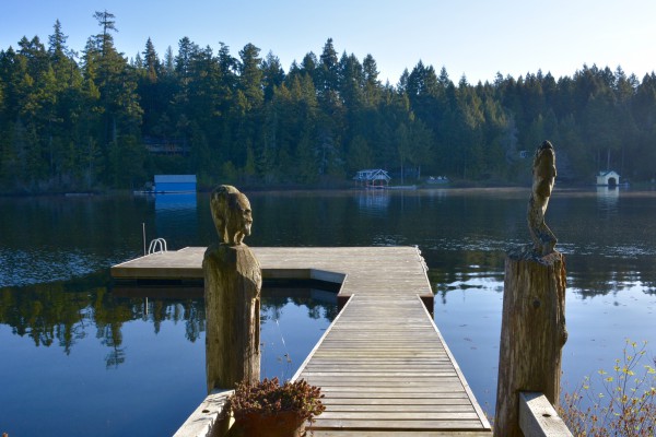 Unser Deck am Shawnigan Lake